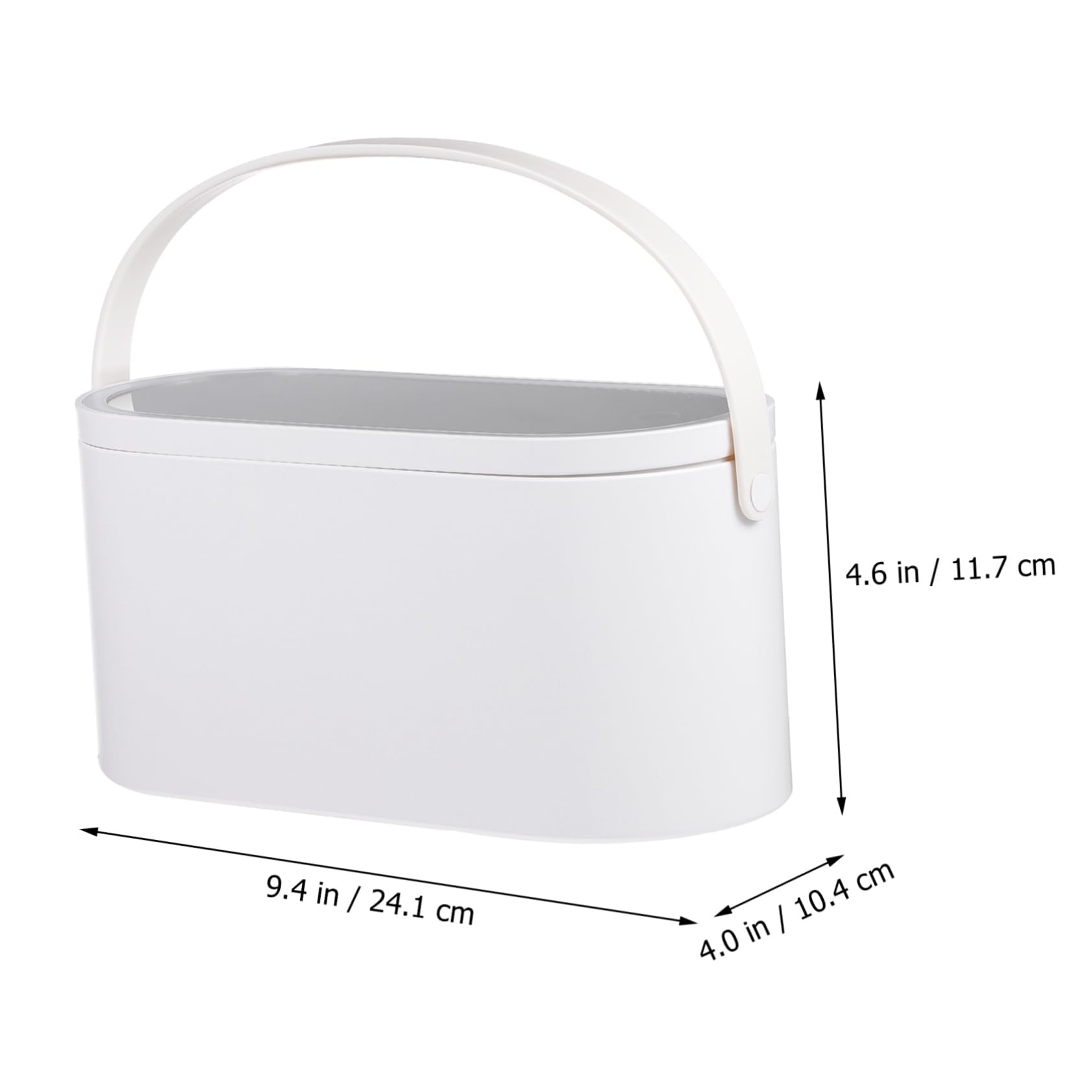 POPETPOP Przenośna Kosmetyczka z Lustrem Led Organizer Do Makijażu Idealna Do Podróży Outdooru i Kempingów z Dużą Przestrzenią Kosmetyki i Akcesoria Trwała Konstrukcja z Plastiku