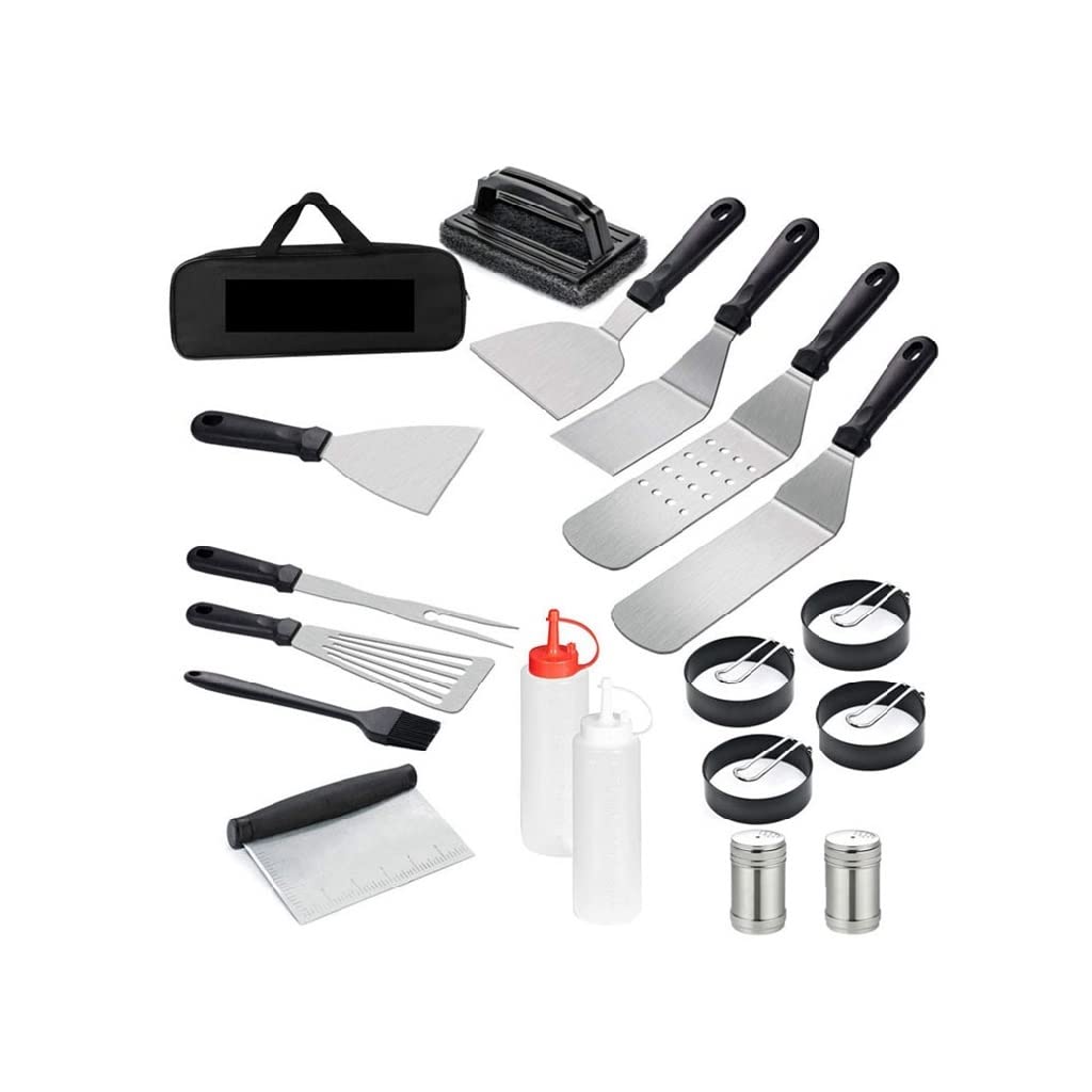 Confezione da 19 Accessori per Barbecue Utensili Set di Attrezzi per Barbecue in Acciaio Inossidabile Set di Attrezzi per Barbecue all'aperto