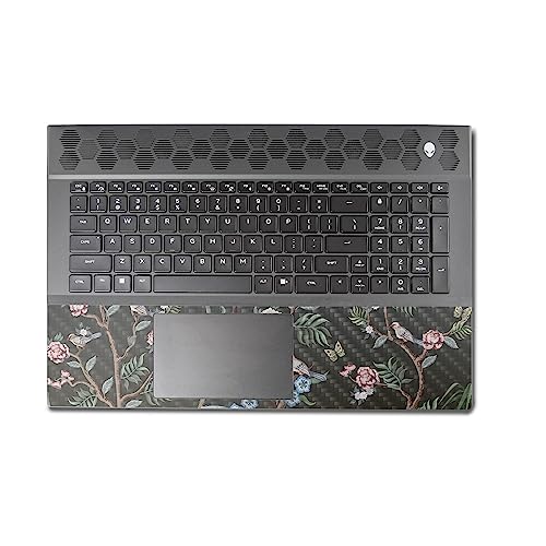 Image of MightySkins Carbon Fiber Skin Compatible with Alienware M18 R1 (2023) Full Wrap Kit - Asian Fabric | Protective, Durable Textured Carbon Fiber Finish | Easy to Apply & Change Styles | Made in The USA