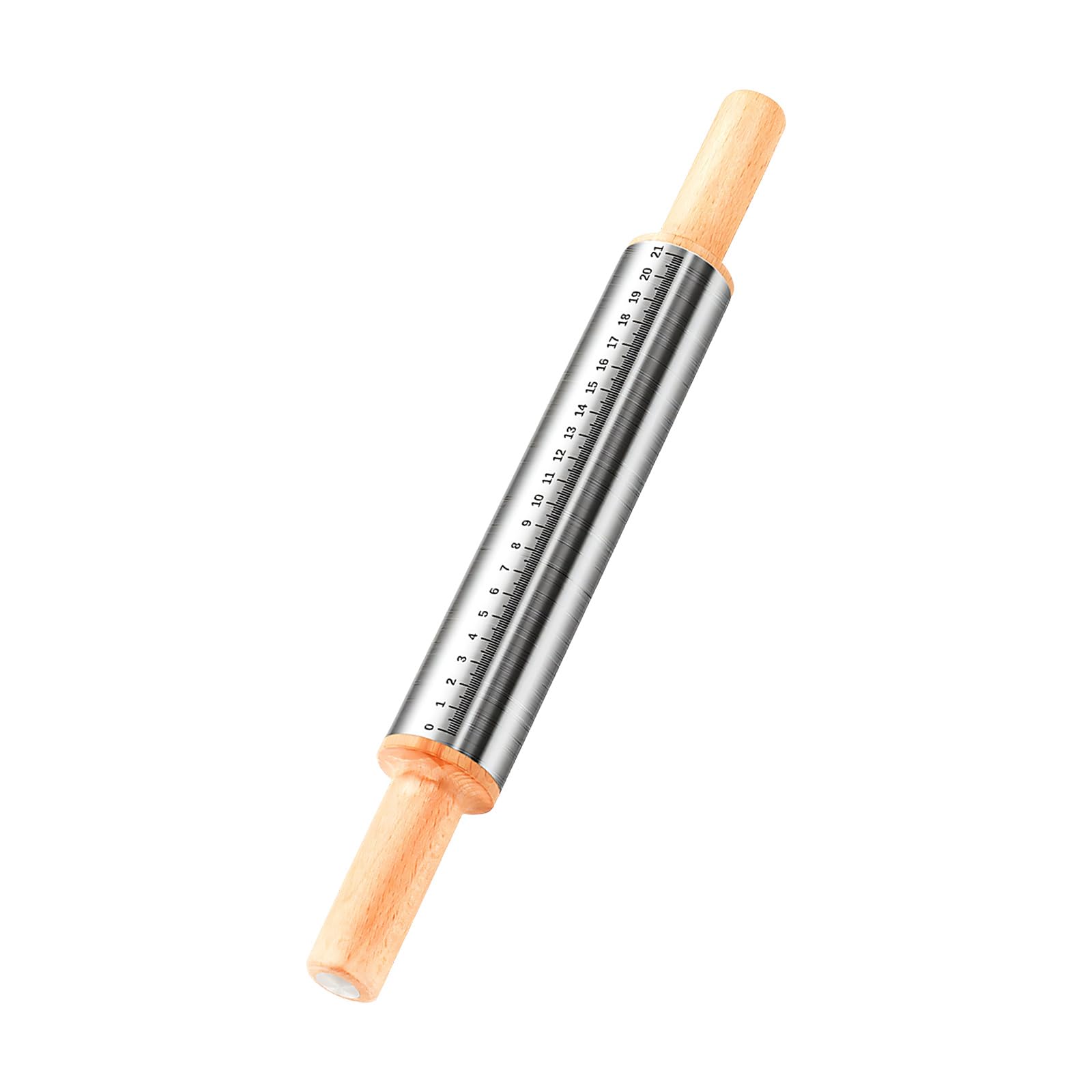 our fave Advanced 39cm Stainless Steel Rolling Pin Perfect for Pasta Pizza and Dessert Making Easy Clean Dough Roller