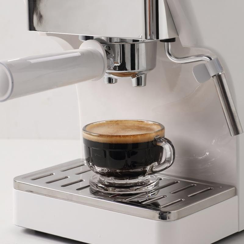 Image of New Designed Espresso Machine Electric Italian Semi-auto Coffee Machine With Milk Frother