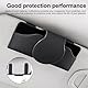 Shwdsy Sonnenbrillenhalter Auto, Auto Brillenhalter Auto Etui, Schwarz Sonnenbrille Autohalterung, Magnetverschluss zur Aufbewahrung von Sonnenbrillen Auto Sonnenblende, für Alle Fahrzeuge