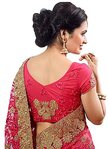 Image of Women's Net Saree ( krisha-TC Pink)