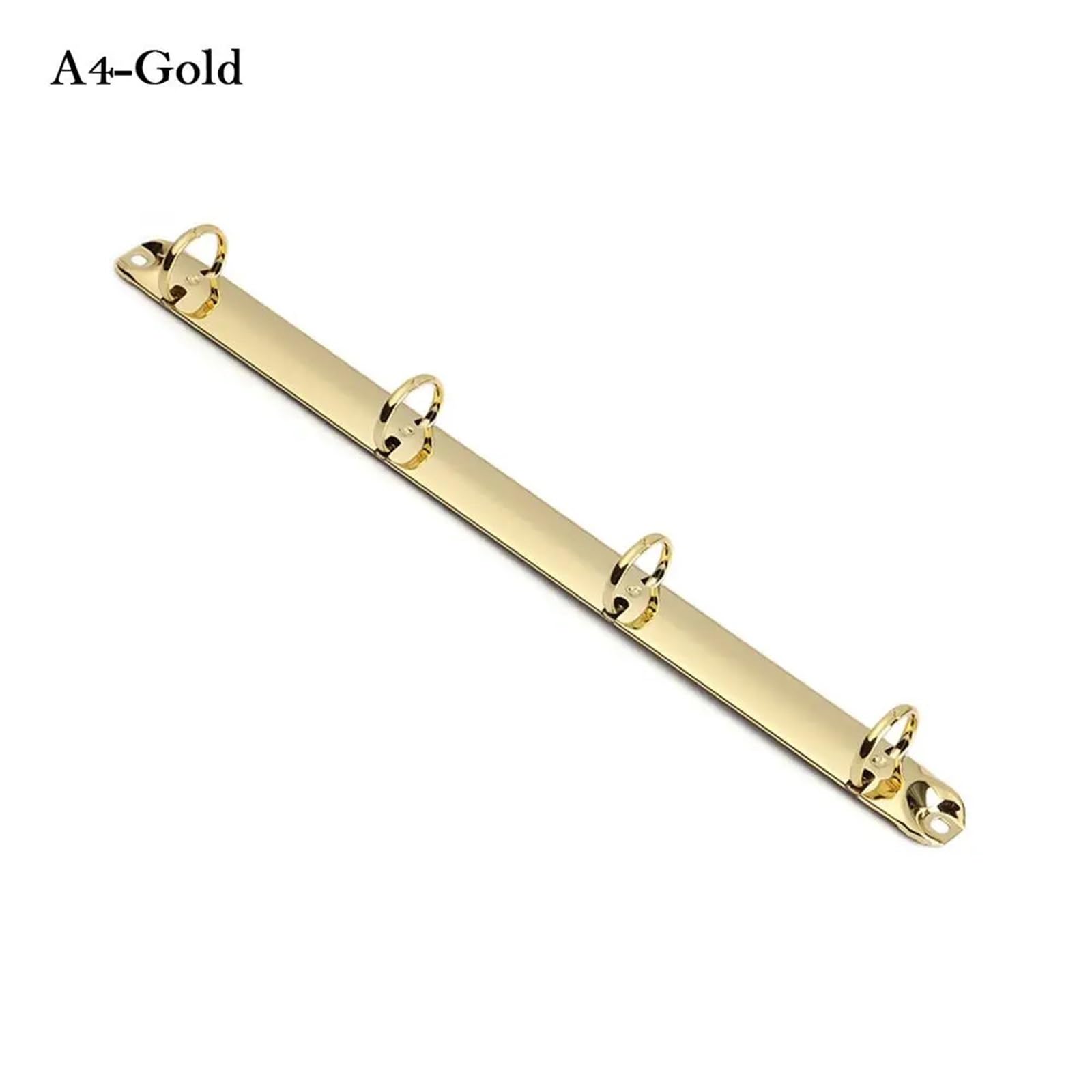 Meccanismo for raccoglitore ad anelli 8 pezzi Clip for rilegatura a fogli sciolti in metallo for cartella a spirale Accessorio for diario di album fai da te(A4-gold)