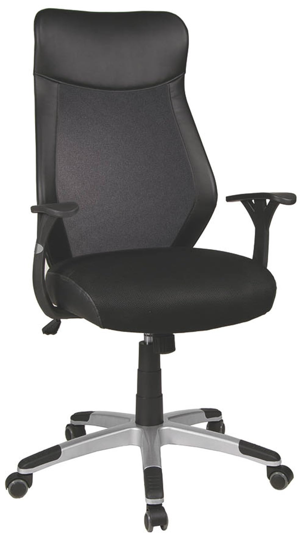 möbelando Chefsessel Niko von Duo Collection – Ergonomischer Bürostuhl mit Federkern, Netzrücken & Höhenverstellung für Home-Office – Schwarz, belastbar bis 100 kg