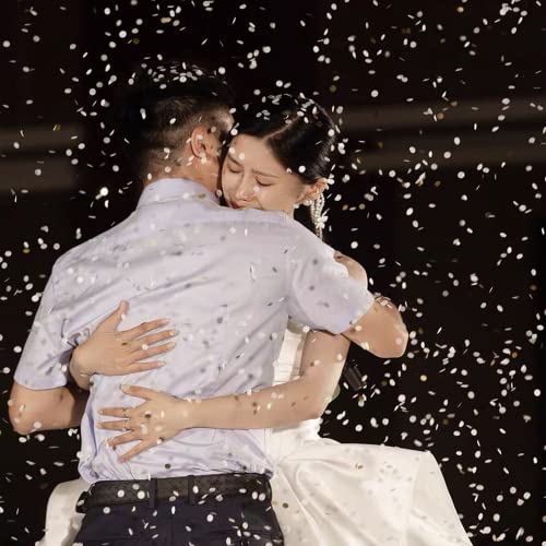 CHengQiSM Confettikanonnen, 5-delige confettibom te draaien, voor Valentijnsdag, bruiloft, feesten, verjaardagen… - Image 7