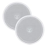 Kit 2 arandela alto falante som ambiente acustica teto parede