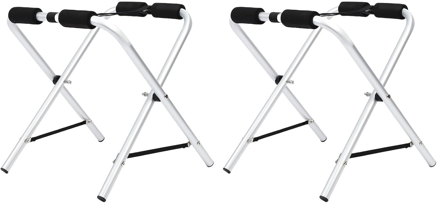 Focket Kayak Stand, Folding Heavy Duty Portable 150lb Capacity Aluminum Kayak Storage Rack with Set of 2 for Outdoor Indoor Garage Canoe Paddle Board Surfboard