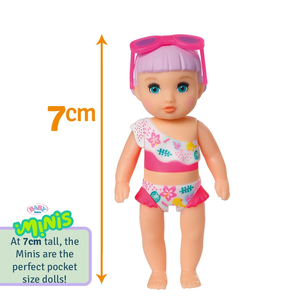 thumbnail: BABY Born Minis Speelset - Luna Pop Met Kinderstoel | 6,5 Cm, Beweegbaar, Accessoires Included