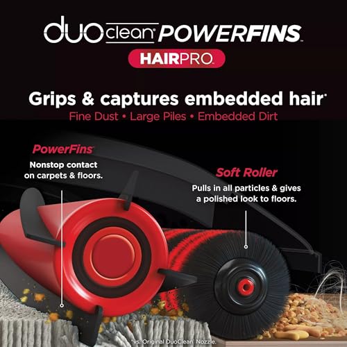 SHARK UV2500 Upright Vacuum, Vertex with DuoClean PowerFins, HairPro, Powered Lift-Away, Self-Cleaning Brushroll, & Odor Neutralizer Technology, Blue (Renewed)