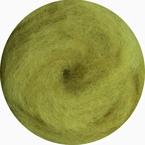 SIA COLLA-S Laine à feutrer pour feutrage Sec et Humide - Vert Jaune Olive 75g Cover