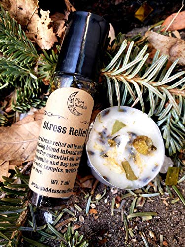 Stress Relief Oil - Anxiety Relief - Relieves Stress - Lavender Infused Oil - Aromatherapy Oil - Handmade Oil - Calming Oil