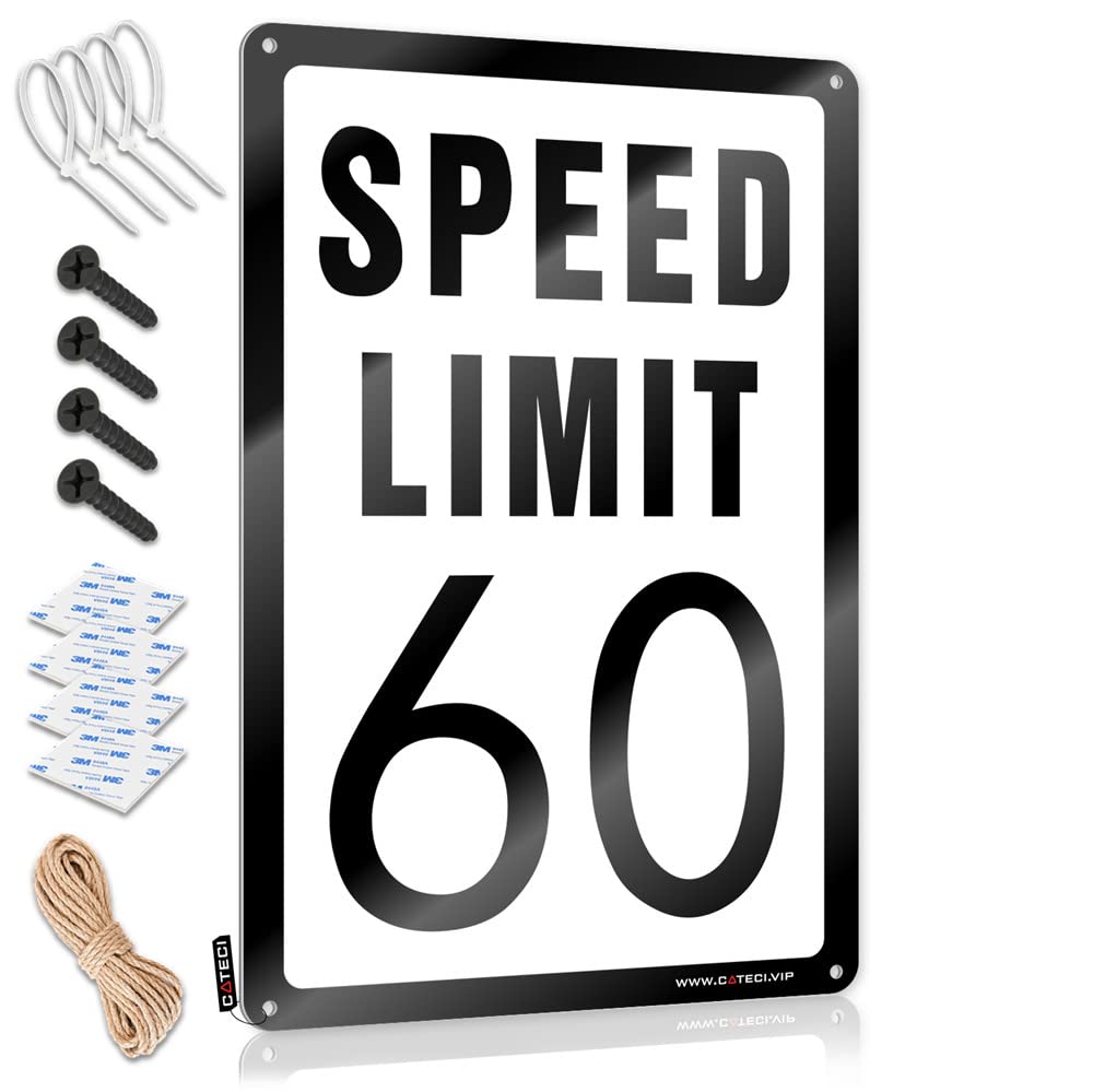 Speed Limit 60 Mph Decorations Prints Decorative | Scandinavian Gift For Dad Hanging Art For Street Living Room(30X40CM)