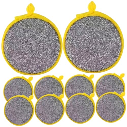TOGEVAL 20 Piezas Esponjas de Limpieza de Doble Cara para Cocina Resistentes y Gruesas para Fregar Platos y Ollas sin Rayar Aptas para Uso Doméstico y Baño