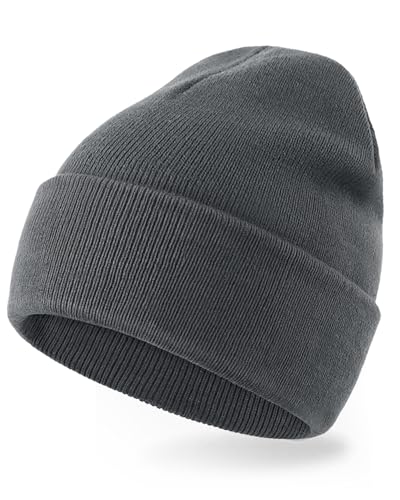Beanie Hat for Women & Men Soft Warm Winter Hats Unisex Knitted B...