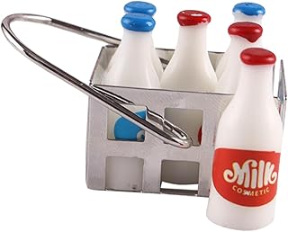 Totority Miniaturas De Leite Em Miniatura Casa Em Miniatura Leite Infantil Mini Casa Caixa De Leite Modelos De Garrafa De Leite Fingir Garrafa De Leite Modelos De Leite De Resina Modelo De