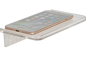 Clear Acrylic Bathroom Phone Holder Shelf