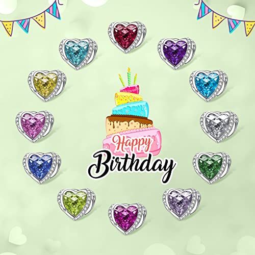 May Birthstone Charms For Pandora Charms Bracelet, Angel Wings 925 Sterling Silver Love Heart Bead Pendant Engraved Creative,Birthday Mother's Day Jewelry Gifts For Women Girls #TOP3