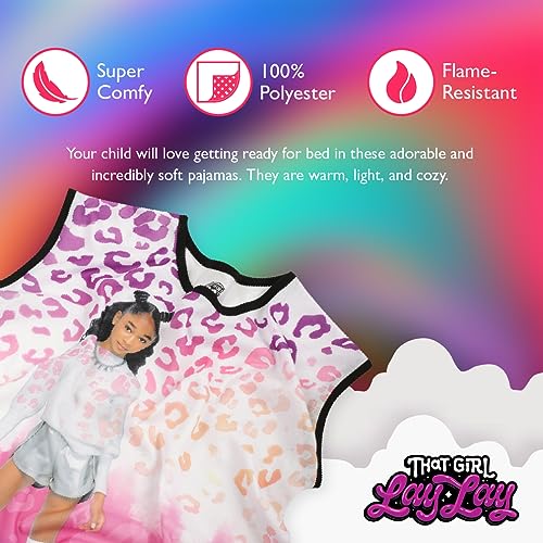 Nickelodeon Girl Lay 2-Piece Loose-fit Pajama Set, Soft & Cute for Kids3