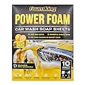 Foam King Car Wash Soap Strip (10ct = 5 Car Washes) - Concentrated Car Cleaning Soap Sheet, No Plastic Bottle - For Foam Cannons Guns, Bucket Wash. Safe for Cars, Trucks, Motorbikes - Citrus Scent