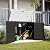 Greesum Outdoor Resin Storage Shed, 34 Cu.ft Horizontal Outdoor Storage Box Waterproof for Garden, Pool Storage, Black