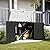 Greesum Outdoor Horizontal Storage Box, 34 Cu Ft Storage Shed,Weather-Resistant Storage Cabinet, Lockable and Waterproof, Sutiable for Trash Can, Garden Tools, Pool Supplies, Black