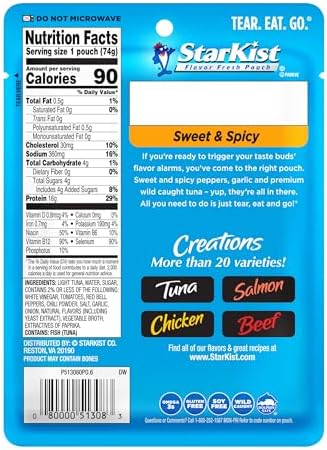 StarKist Tuna Creations Sweet and Spicy, 2.6oz Pouch, 12-Pack - 1