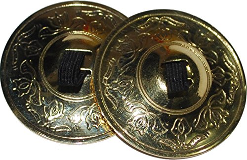 Wevez GOLDLOTUS Belly Dancing Finger Zills Finger Cymbals 2 Pairs / 4 Pcs Golden thumb #1