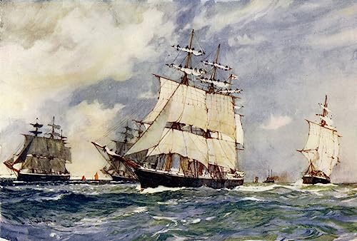 Tableau l'escadron d'entraînement à la voile Charles Edward art sur toile 60x90cm