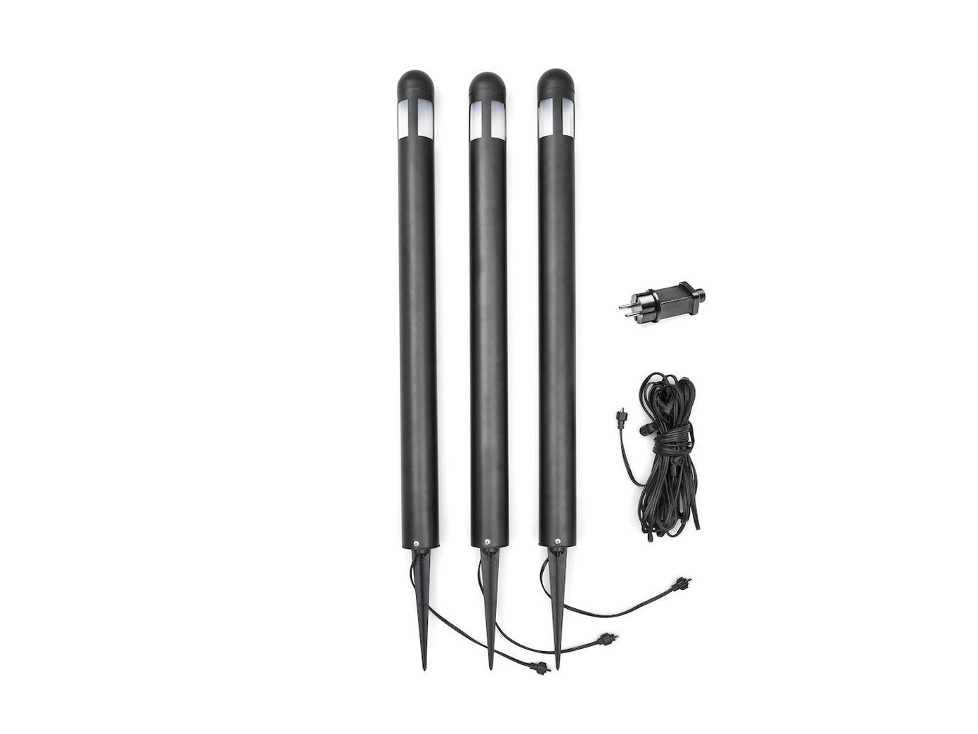 Konstsmide Amalfi Erdspießl. 3er Set Amalfi | schwarz | Outdoor | HPLED | 1,8W | 7452-750