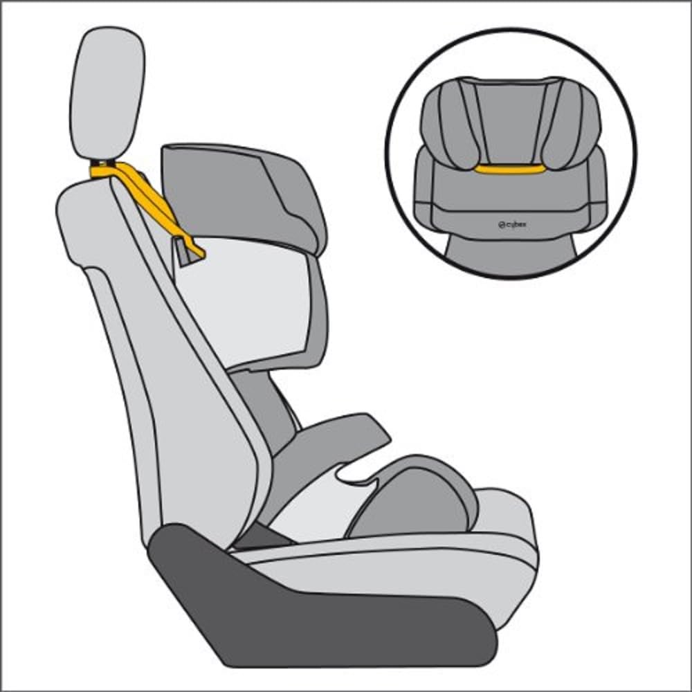 Cybex - Cinta de sujeción para Sillas de Coche Pallas 2-Fix y Solution, Negro
