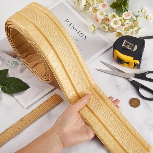 Borde de pared autoadhesivo CRASPIRE 3D para tapar imperfecciones con espuma flexible 4