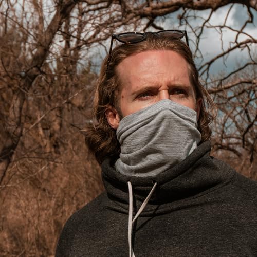 Image of ACUSHLA 100% Merino Wool Neck Gaiter Men Women Winter Ski Face Mask Scarf