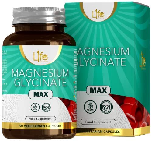 LN Glicinato de Magnesio | 90 Cápsulas de Magnesium Glycinate, 1250mg Aportando 250mg de Magnesio Elemental por Servicio | Suplemento Magnesio Sin OGM, Gluten, Alérgenos ni Lácteos | Fabricado en UK Cover