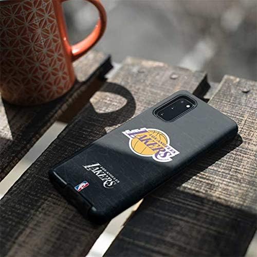 Skinit Pro Phone Case Compatible with Galaxy S20 - Officially Licensed NBA Los Angeles Lakers Black Primary Logo Design