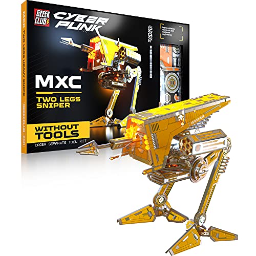 Geeek Club Robot Building Kit - MXC Two Legs Walker - DIY Robotics Set - STEM Robot Kit for Kids - Educational Science Toys - Printed Circuit Board Engineering Toys - Build Your Own Robot Kits Gift