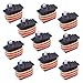 Longruner 10Pcs MG90S Metal Geared Micro Servo Motor 9G for Helicopter Airplane Boat Controls Mini Servo 450 LKY61