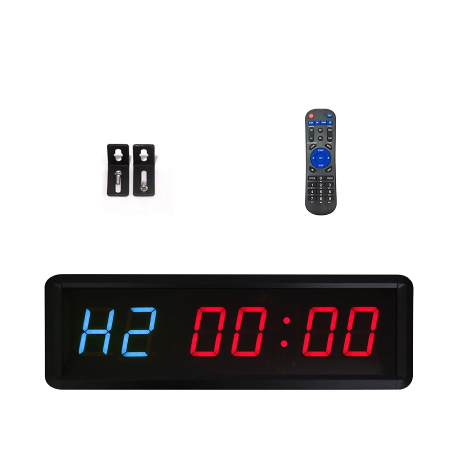 Reloj Digital Reloj cronómetro LED con Temporizador de Cuenta Regresiva programable montado en la Pared de 3 Pulgadas Sensación Visual cómoda en Cualquier Momento(1.8 Inch Green)