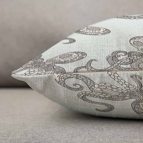 Tks Mitlan Octopus Pillow Cover 12X20 Inch Marine Animal Tentacle Underwater Sea Monster Squid Pillows Decorative Throw Pillows Farmhouse Decor For Home Cushion Case #TOP2