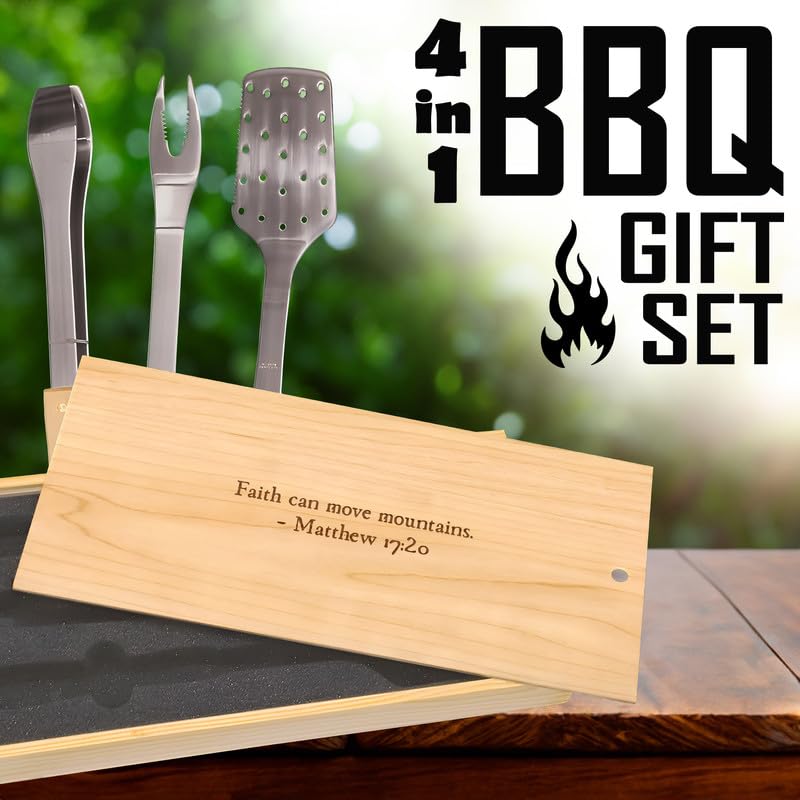 Set de BBQ en acero inoxidable con caja personalizada miniatura 6