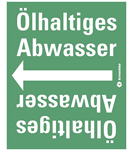 LEMAX® Rohrleitungsband Ölhaltiges Abwasser,praxisbewährt,ab Ø 50mm,grün/weiß,33m/Rolle