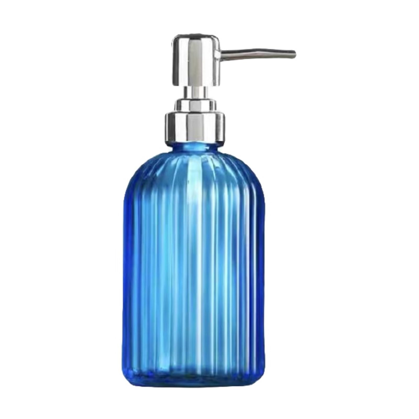 WDSOPK Bathroom accessories Soap Dispenser with Stainless Steel Pump Soap Dispenser Premium Quality for Lotion Bathroom Soap-7 Colors soap pump Home & Kitchen (Blue)