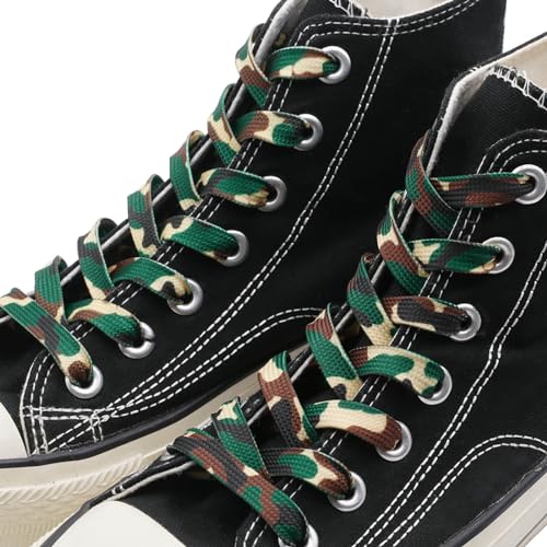 Image of Flat Colorful Shoelaces Gradient Rainbow Shoe Lace Shoestring 2 Pair