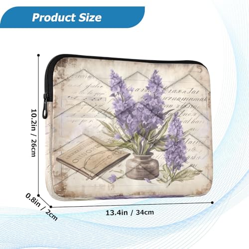 Funda Vintage Lavanda para Laptop 13-14 Pulgadas Impermeable miniatura 3