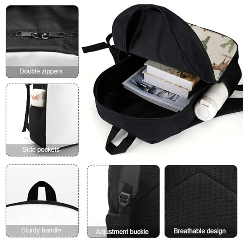 Breathable Mesh Gym Backpack for Workout Clothes, Durable Sports Bag with Shoe Compartment for Men & Women, Fitness Center & Training, Western Cowboy Horse Bookbag4