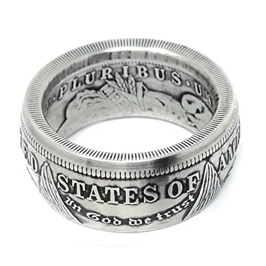 King of Coin Rings Handmade From a 1921 US Morgan Silver Coin Size 12