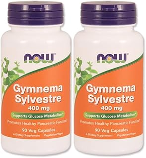 [海外直送品] ナウフーズ　【バリュー２本セット】　 ギムネマ 400mg 90粒  Gymnema Sylvestre 400mg 90caps