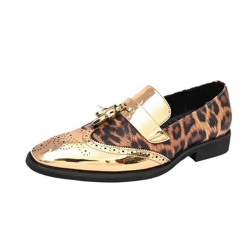 Men's Casual Leather Shoes, Business Leather Oxford Loafers, Slide-in, Pointed Toe Breathable, Driving, Comfort, Party, Wedding