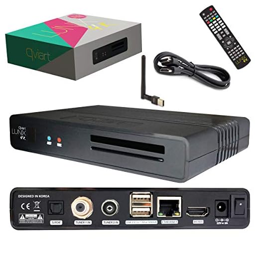 QVIART Lunix 4K UHD 2160p Linux E2 - Receptor combo para DVB-S2X/C/T2 Common Interface y WLAN Stick