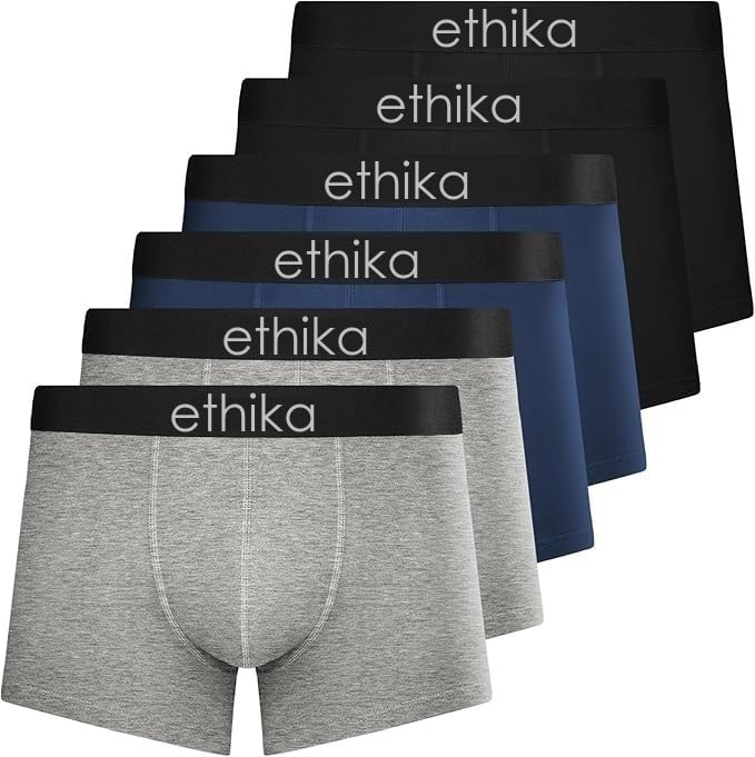 ethika Men's Underwear Anti Bacterial Airsoft Trunk | Men's Regular Fit Underwear | Imported Nylon Fabric | Multicolor Pack of 6-picture-11